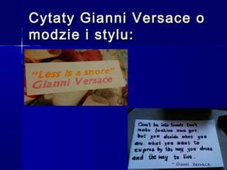 cyaty versace|gianni Versace.